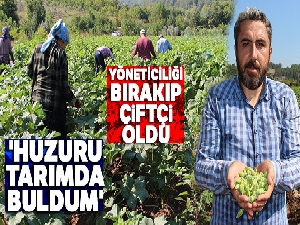Yöneticiliği bırakıp çiftçi oldu, 'Huzuru tarımda buldum' dedi