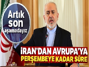 İran AB'ye Perşembe gününe kadar zaman verdi