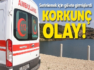 Sulama göletine giren iki kişi boğuldu