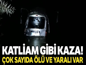 Dereye uçan araç anne ve 2 çocuğuna mezar oldu