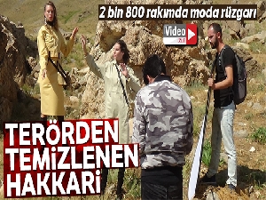 Terörden temizlenen yaylalarda moda rüzgarı esti