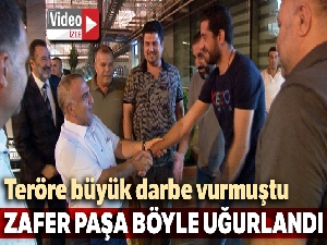 Düşmana korku, dosta güven veren Zafer Paşa görkemli bir şekilde uğurlandı