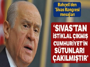 MHP Lideri Bahçeli, Sivas Kongresi'nın 100.yıl dönümünde konuştu