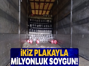 İkiz plakayla milyonluk soygun