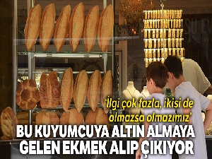 Bu kuyumcuya 'altın' almaya gelen ‘ekmek' alıp çıkıyor