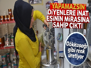 'Yapamazsın' diyenlere inat eşinin mirasına sahip çıkıyor