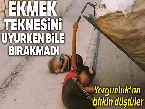 Ekmek teknesini uyurken bile bırakmadı