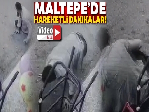 Maltepe'de silahlı saldırı anı kamerada