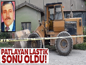 Malatya'da patlayan lastik ölüme neden oldu