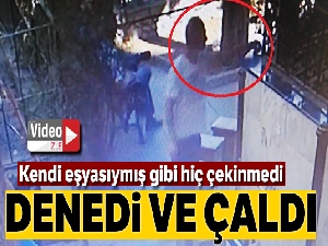 Şadırvanda unutulan 600 liralık gözlüğü çaldı, pişkince gözlüğü takıp denedi