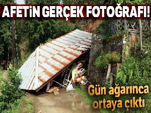 Rize'nin Hemşin ilçesinde yaşanan afetin boyutları gün ağarınca ortaya çıktı