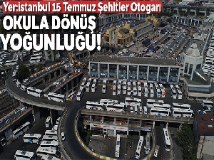 Otogarda okula dönüş yoğunluğu 3 kilometrelik kuyruk oluşturdu