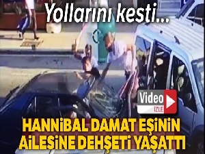 'Hannibal' damat, kayınpederinin dudağını parçaladı