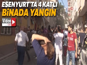 Esenyurt'ta apartman yangını, çok sayıda kişi mahsur kaldı