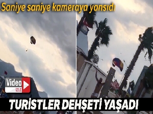 Deniz paraşütünün halatı koptu