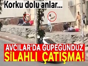 Avcılar'da güpegündüz silahlı kavga kamerada