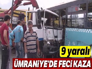 Ümraniye'de feci kaza