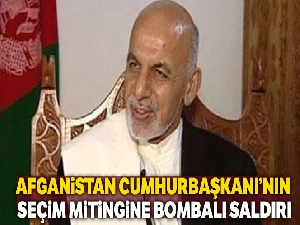 Afganistan Cumhurbaşkanı Gani'nin katıldığı mitingde intihar saldırısı