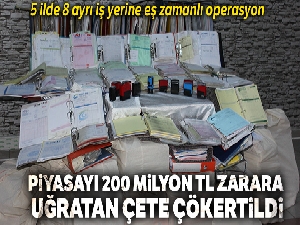 1 milyarlık sahte fatura ile kamuyu 200 milyon TL zarara uğrattılar