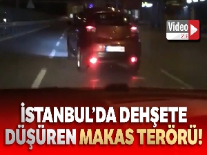 İstanbul'da dehşete düşüren 'makas' terörü kamerada!