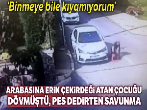 Arabasına erik çekirdeği atan çocuğu döven sanıktan pes dedirten savunma