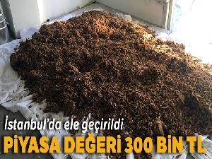 İstanbul'da sahte nargile tütünü imalathanesine baskın