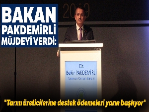 Bakan Pakdemirli müjdeyi verdi: "Tarım üreticilerine destek ödemeleri yarın başlıyor"