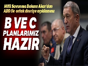 Milli Savunma Bakanı Akar'dan ABD ile ortak devriye açıklaması