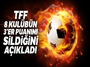 TFF'den puan silme cezası