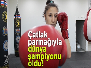 Çatlak parmağıyla dünya şampiyonu oldu
