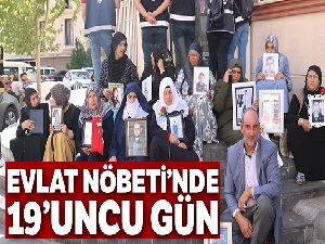Çocukları dağa kaçırılan ailelerin HDP önündeki evlat nöbeti 19'uncu gününde