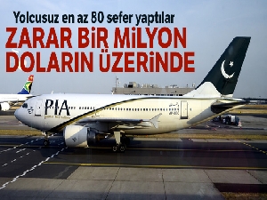 Pakistan Havayollarından yolcusuz en az 80 sefer