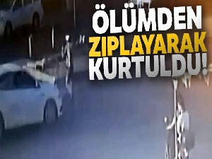 Ölümden zıplayarak kurtuldu