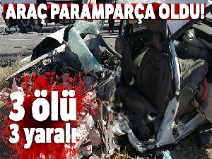 Bitlis'te feci kaza! Otomobille tır çarpıştı: 3 ölü, 3 yaralı
