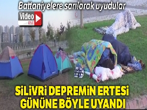 Silivri depremin ertesi gününe böyle uyandı