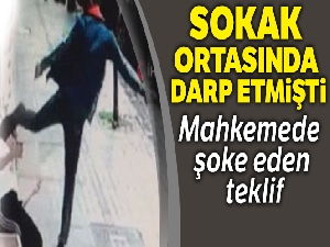 Sokak ortasında genç kızı darp eden şahıs hakim karşısına çıktı