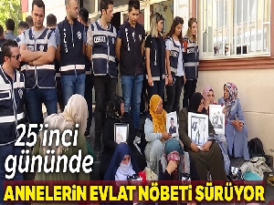 Annelerin HDP önündeki evlat nöbeti 25. gününde