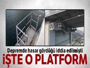 15 Temmuz Şehitler Köprüsü'ndeki bakım platformu görüntülendi