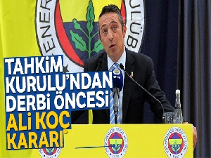 Tahkim Kurulu'ndan derbi öncesi Ali Koç kararı