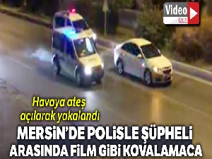 Mersin'de polisle şüpheli arasında film gibi kovalamaca