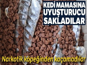 Kedi mamasında uyuşturucuya 3 tutuklama