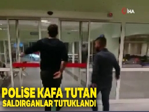 Balıkesir'de polise kafa tutan 2 şahıs tutuklandı