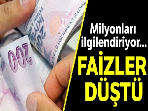 Kredi kartı faizleri düştü