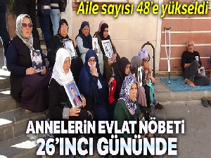 Annelerin HDP önündeki evlat nöbeti 26'ncı gününde