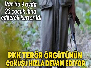 Van'da 26 çocuk ailelerin desteği ile ikna edilerek örgütten kurtarıldı