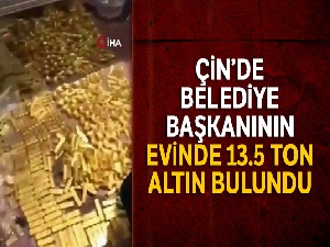 Çin'de belediye başkanının evinde 13.5 ton altın bulundu