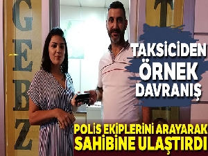 Taksi şoförü bulduğu para ve cüzdanı sahibine ulaştırdı