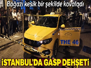 Zeytinburnu'nda Taksiciye gaspçı dehşeti