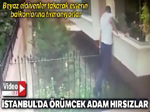 Örümcek adam hırsızlar kamerada