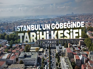 İstanbul'un göbeğinde tarihi buluntulara ulaşıldı